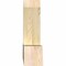 Ekena Millwork Portland Rough Sawn Timber Gable Bracket, Douglas Fir, 48"W x 22"H x 6"D x 6"F, 11/12 Pitch GBW048X22X0606POR00RDF - alternate 5